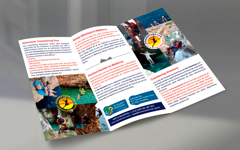 disseny gràfic flyers, disseny díptics, disseny tríptics
